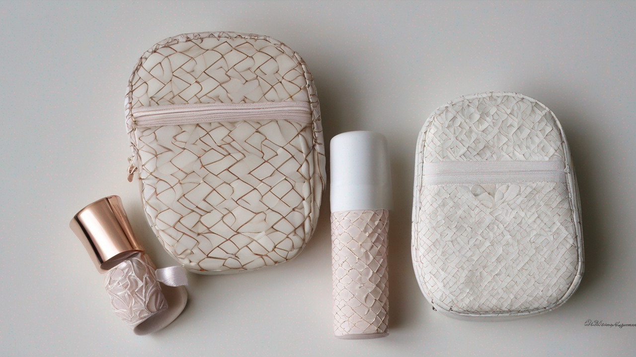 Białe słuchawki douszne z eleganckim etui ładującym i silikonowymi końcówkami w różnych rozmiarach