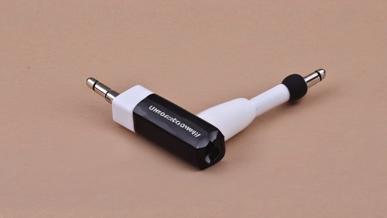 Kompaktowy adapter Bluetooth z wejściem Jack 3.5mm umożliwiający bezprzewodowe połączenie słuchawek